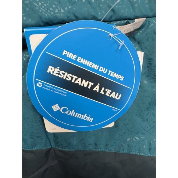 *New Columbia Gotcha Groovin Jacket Coat Womens Plus 2X Teal Outdoor Winter Snow - Picture 10 of 12